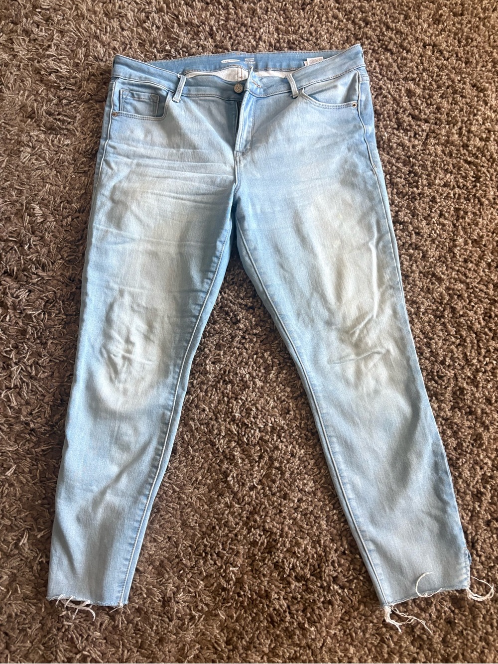 Old Navy Light Blue Skinny Jeans - Stretch Denim warm fit